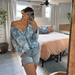 New without tags clothe & stone hundred percent tencel denim button up